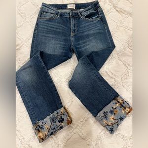 Driftwood Colette embroidered jeans size 27